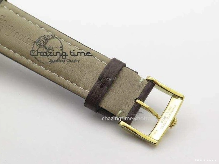 0406 Cellini Date YG White Numeral Dial On Brown Leather Strap A Affordable 3883